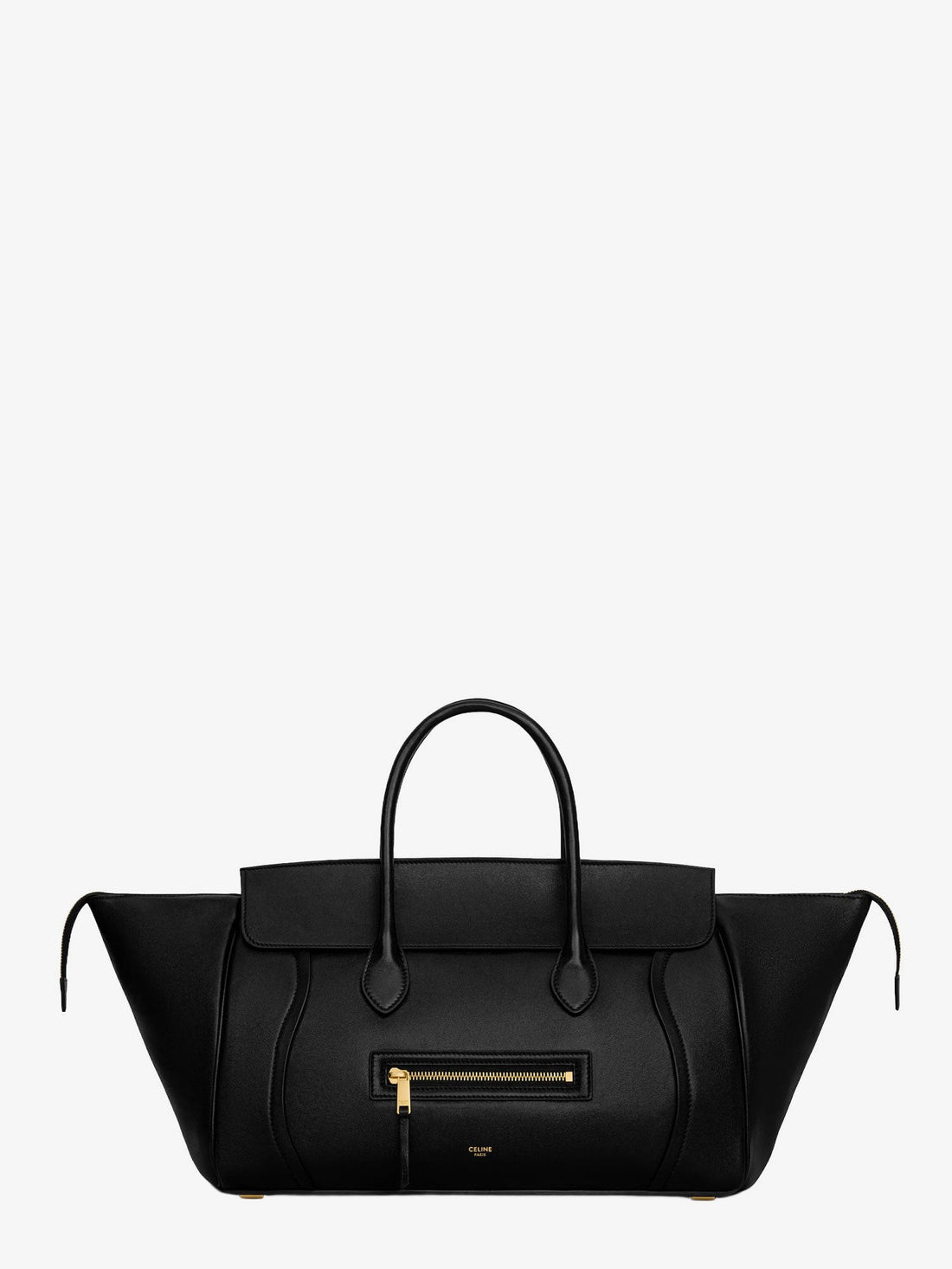 Celine Celine - Luggage leather handbag with logo lettering on the front