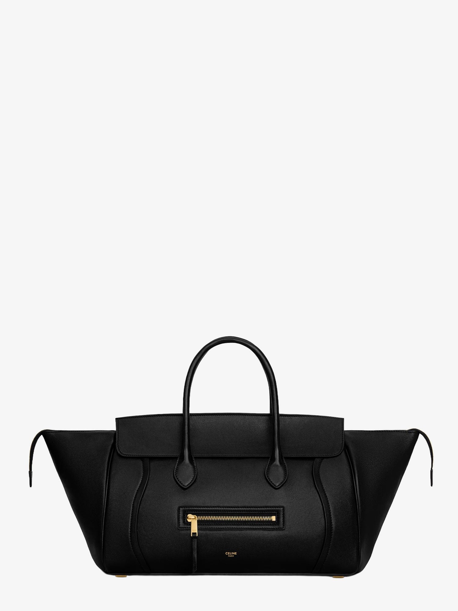 Celine Celine - Luggage leather handbag with logo lettering on the front