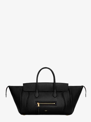 Celine Celine - Luggage leather handbag with logo lettering on the front
