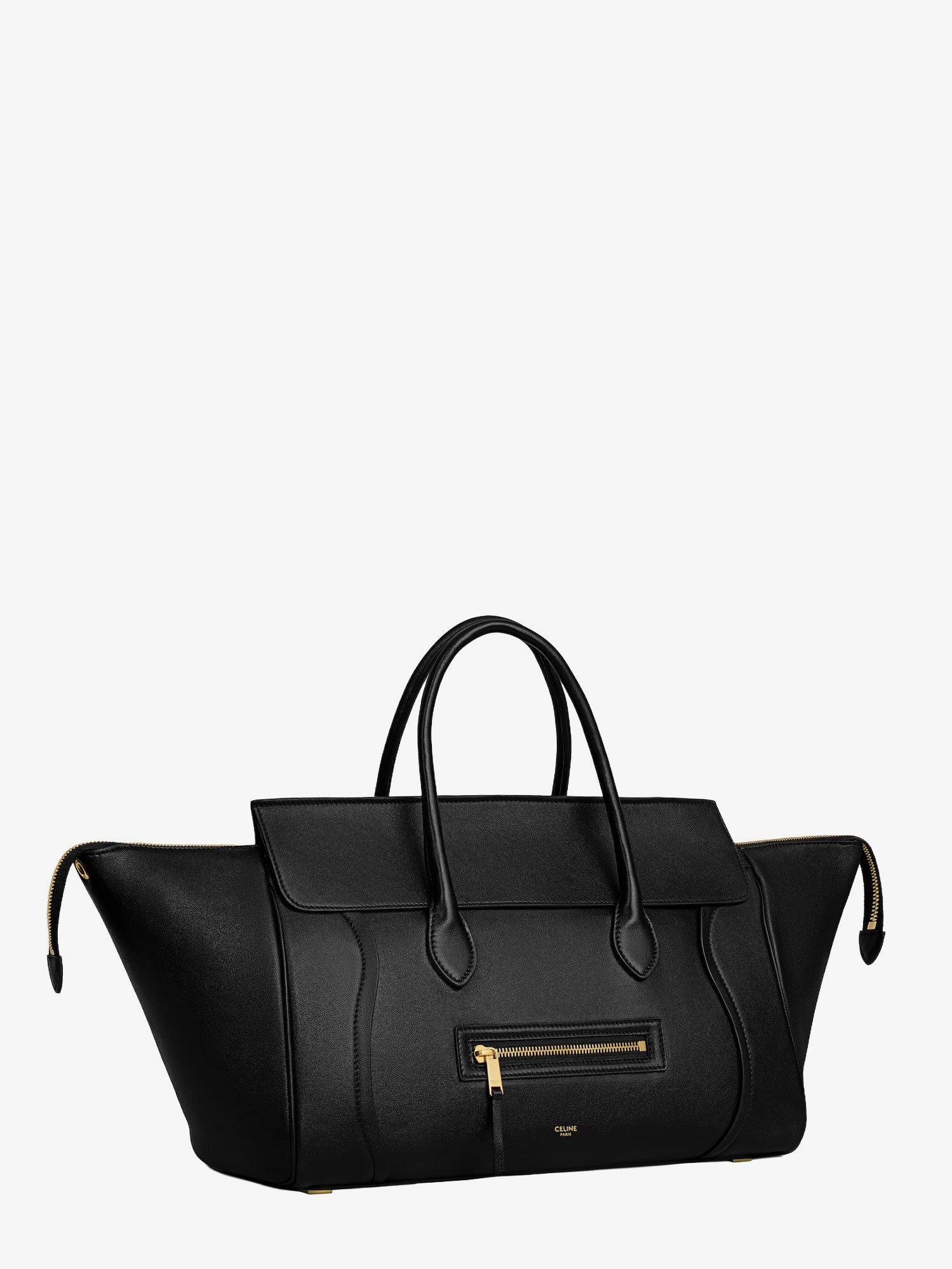 Celine Celine - Luggage leather handbag with logo lettering on the front