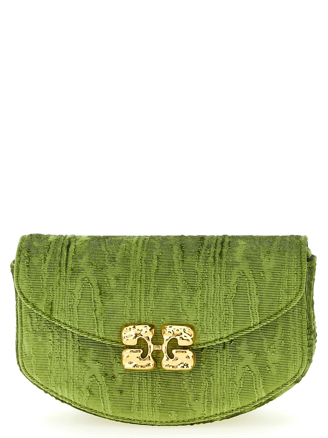 GANNI - 'Lulu' Wallet On Chain GREEN U
