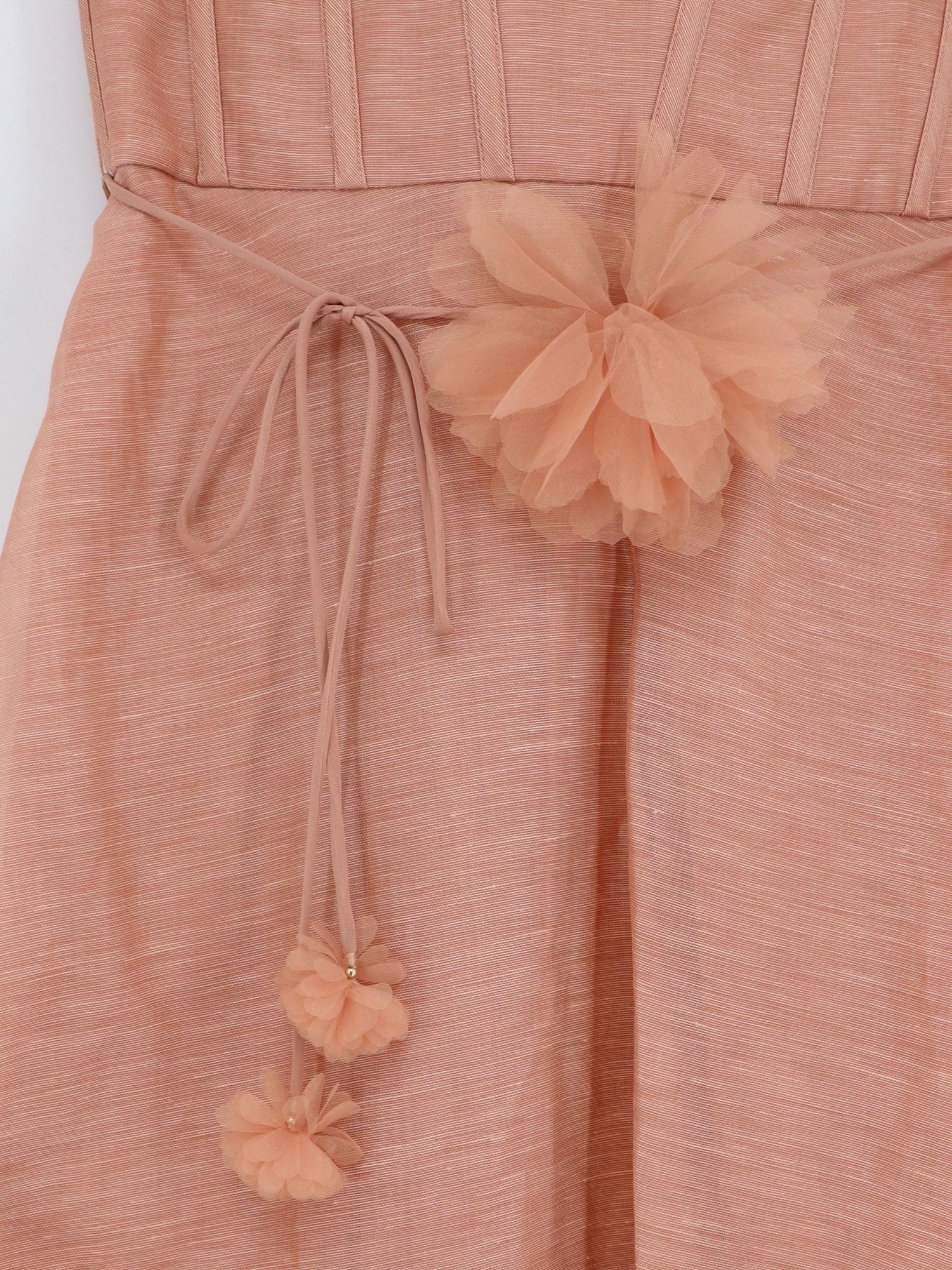 ZIMMERMANN ZIMMERMANN - Luna silk and linen blend midi dress