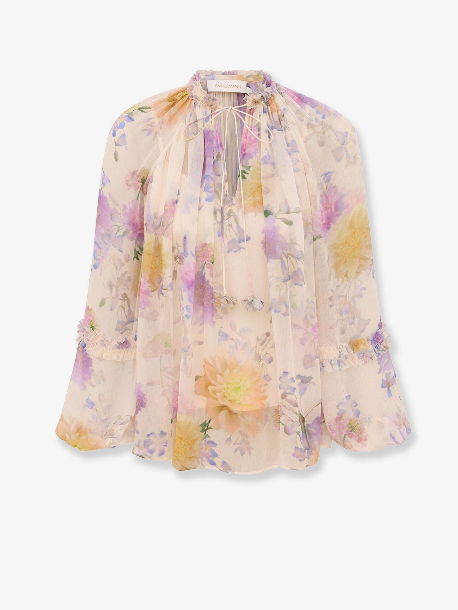 ZIMMERMANN ZIMMERMANN - Luna viscose shirt with floral print
