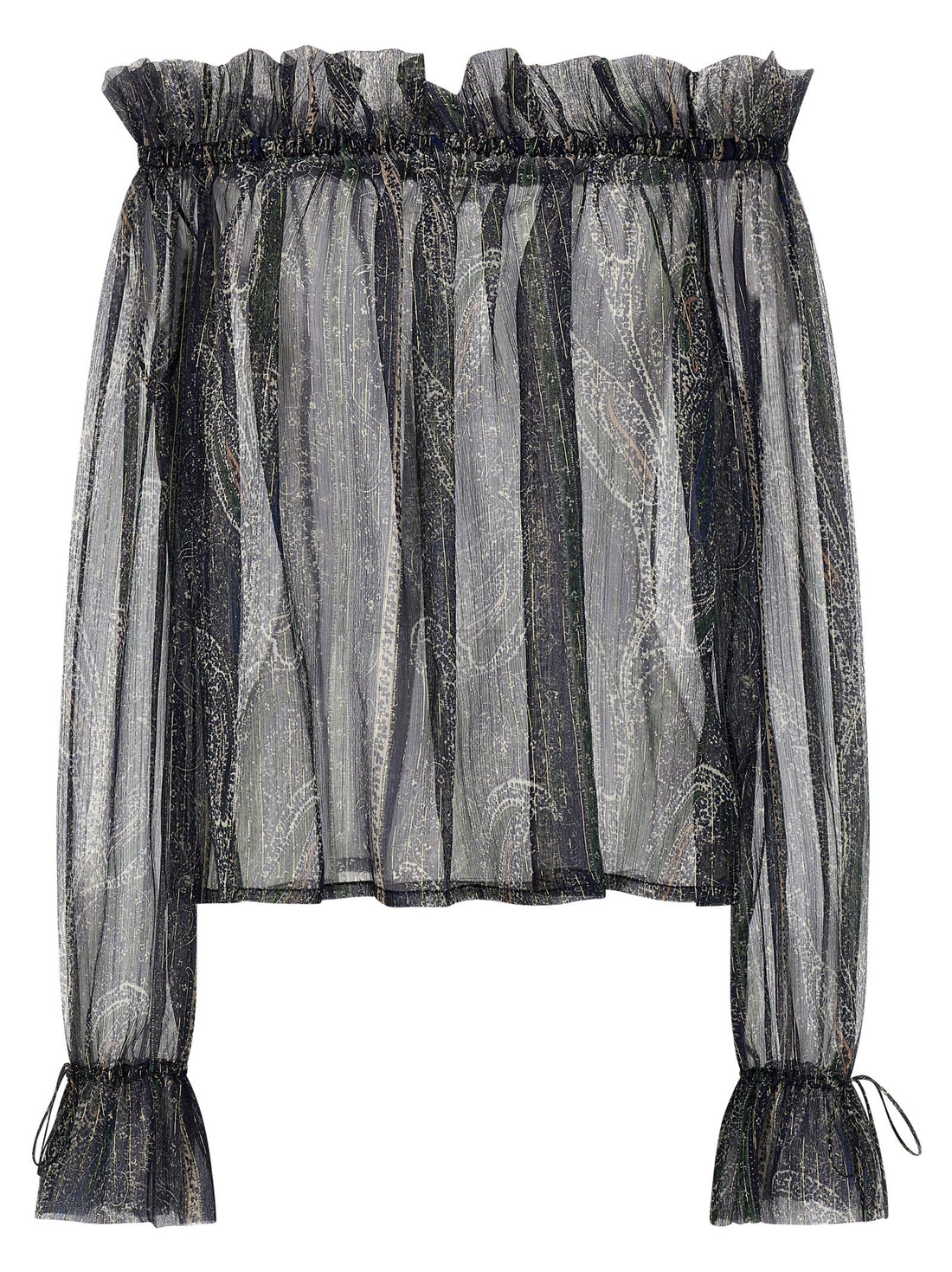 Saint Laurent - Lurex blouse MULTICOLOR