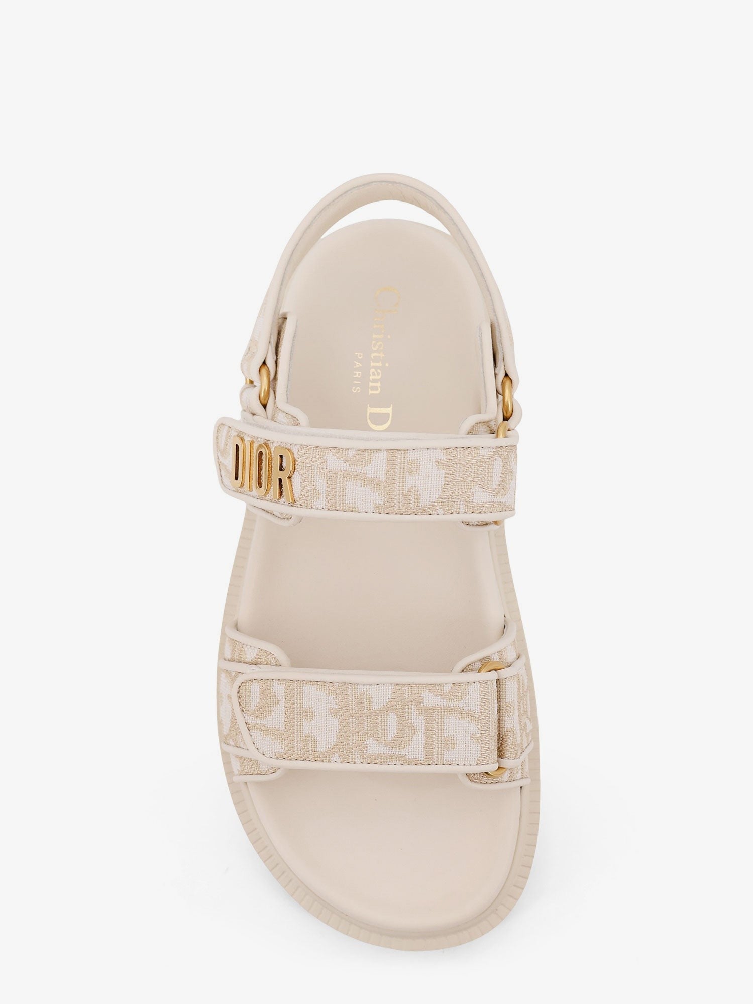 Lurex Dioract flat sandals