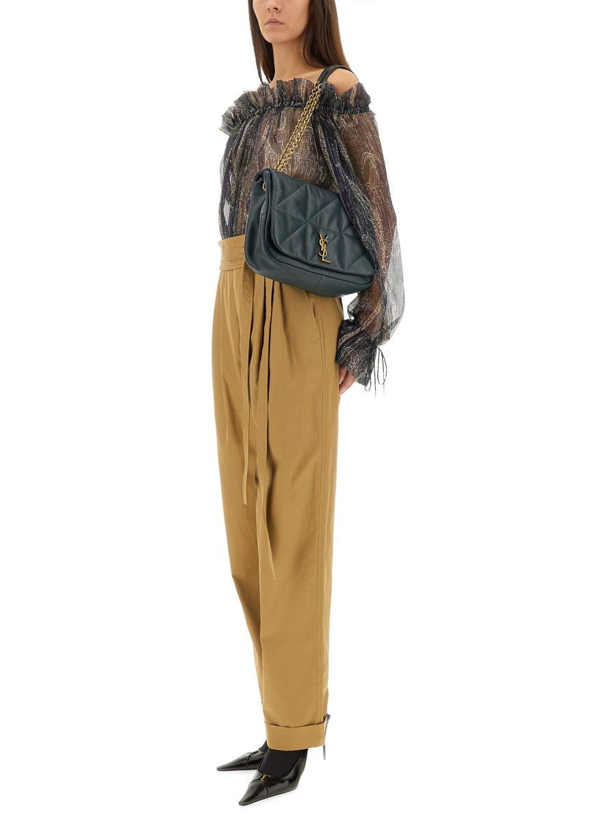 LUREX SILK CREPONNE TOP