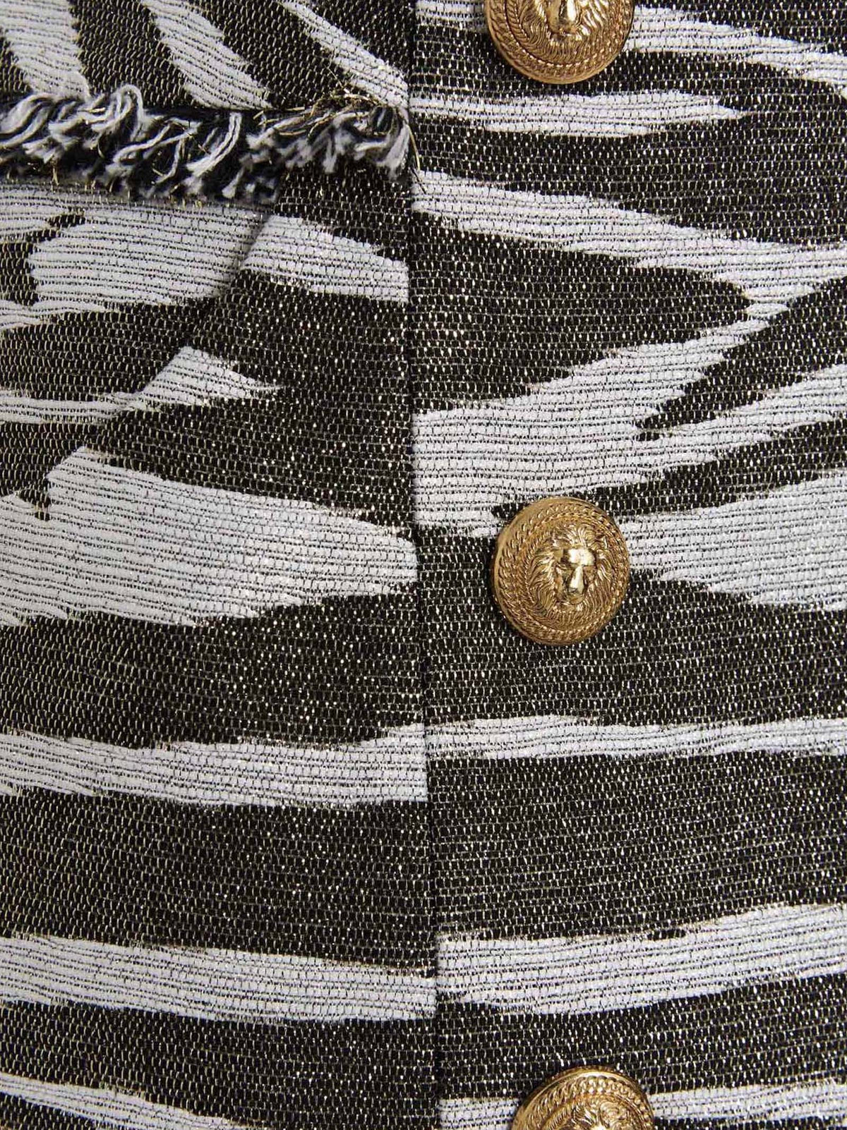 Balmain - 'Lurex Zebra' skirt