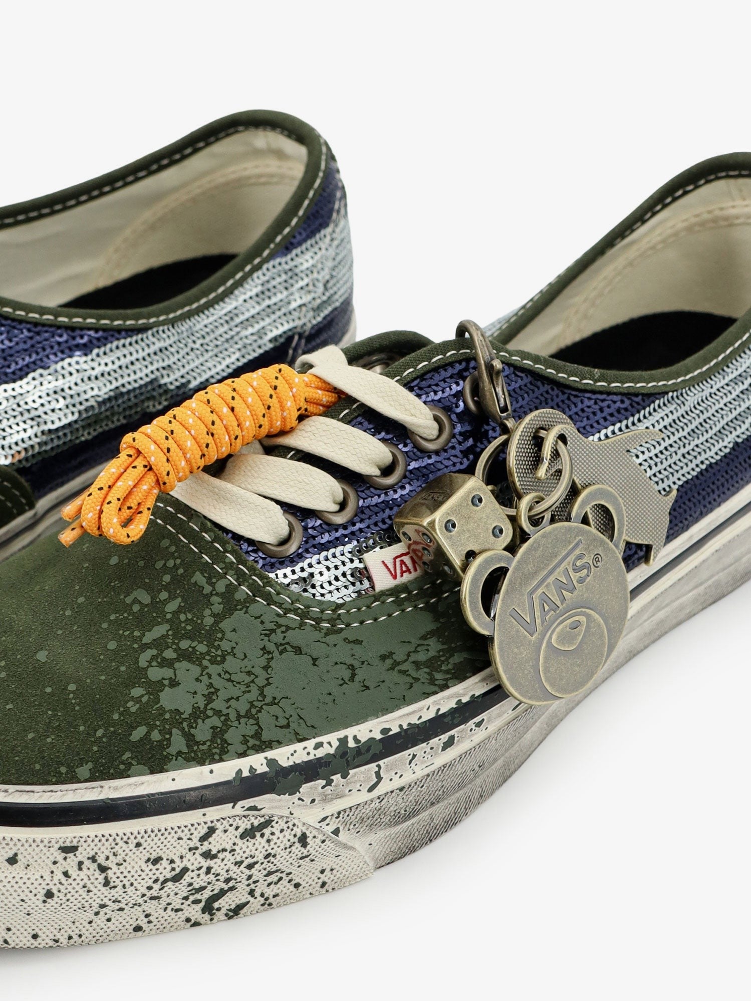 Vans - Lx authentic 44 suede sneakers with micro-sequin detail on the side