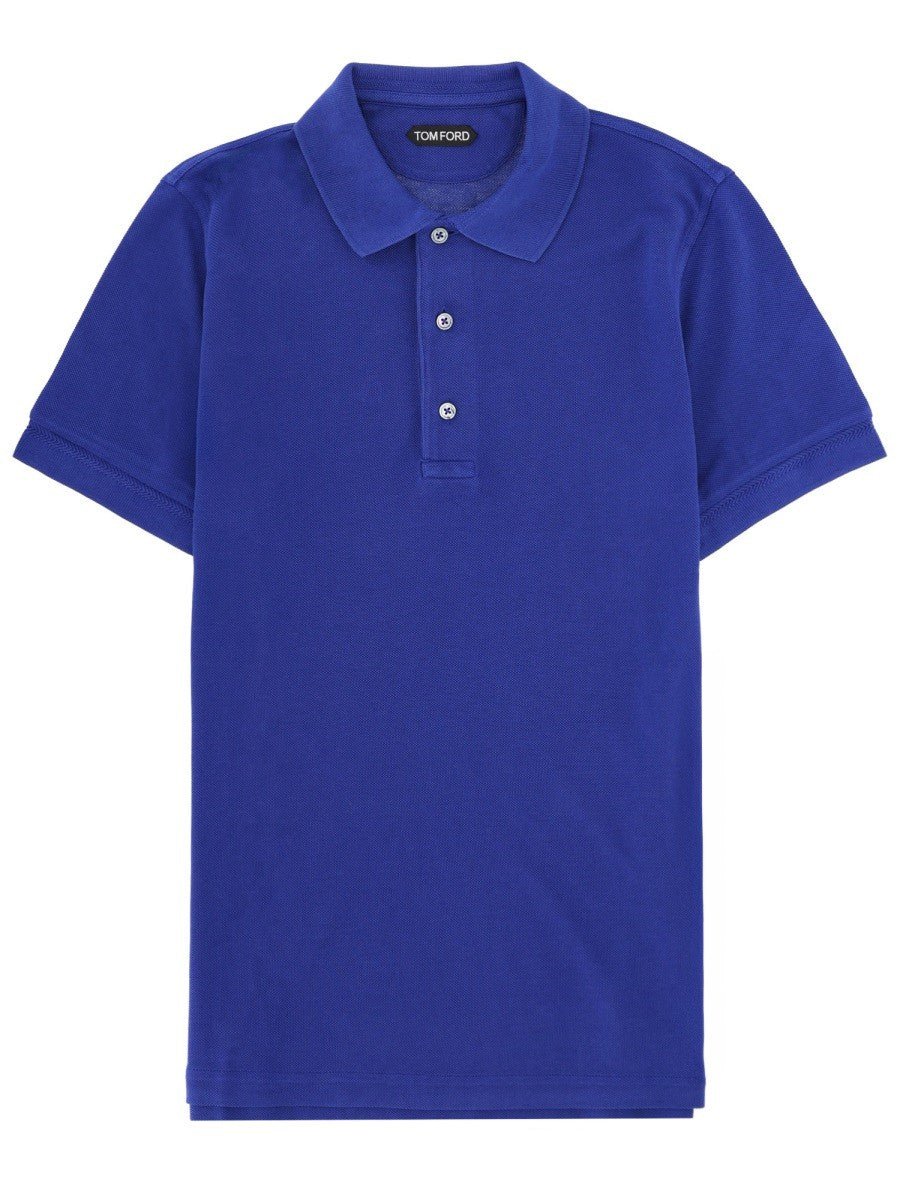 TOM FORD - LYOCELL AND COTTON POLO SHIRT lyocell-and-cotton-polo-shirt