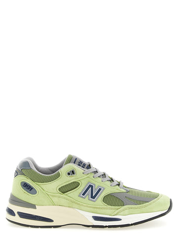 New Balance - 'Made in UK 991V2' sneakers GREEN