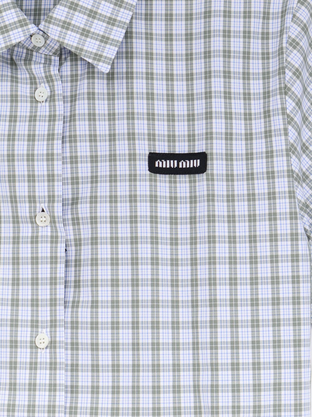 Miu Miu Miu Miu - Madras cotton shirt