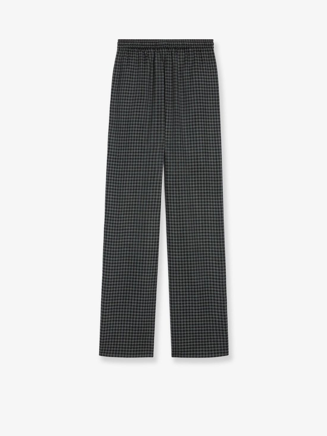 Madras wool and cashmere jogger trousers