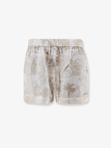 MC2 SAINT BARTH - Maeve ramie shorts with floral motif maeve-ramie-shorts-with-floral-motif