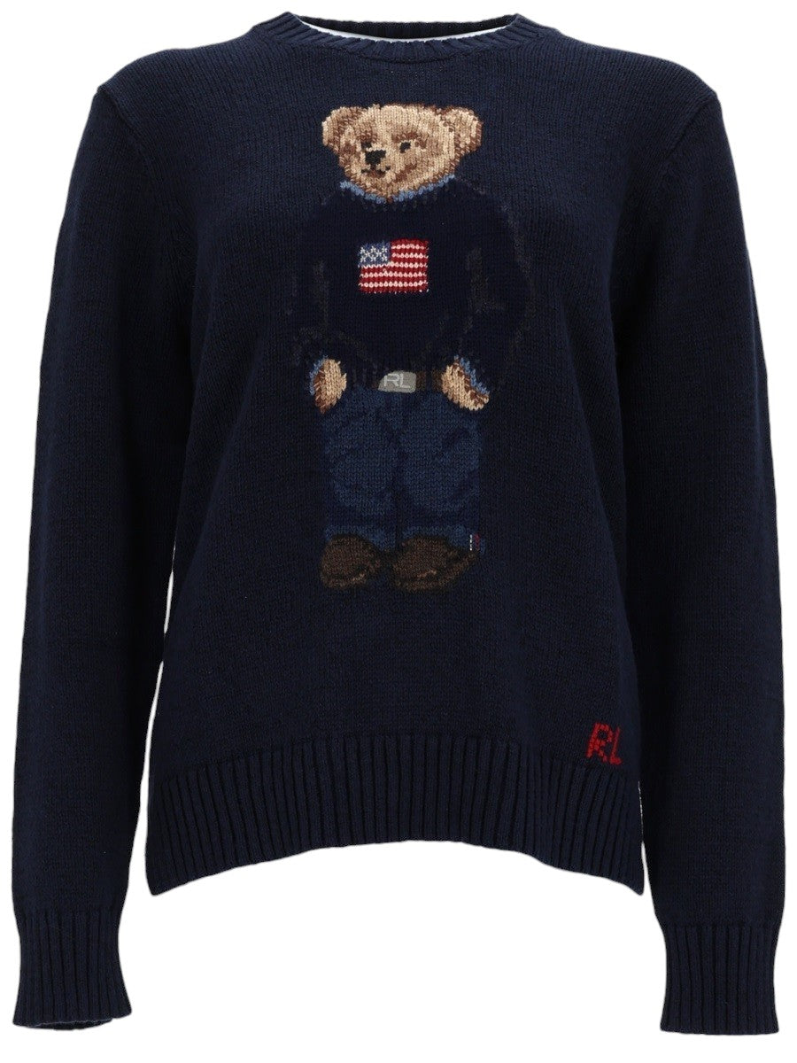 Polo Ralph Lauren - MAGLIA "BEAR" IN COTONE E LINO