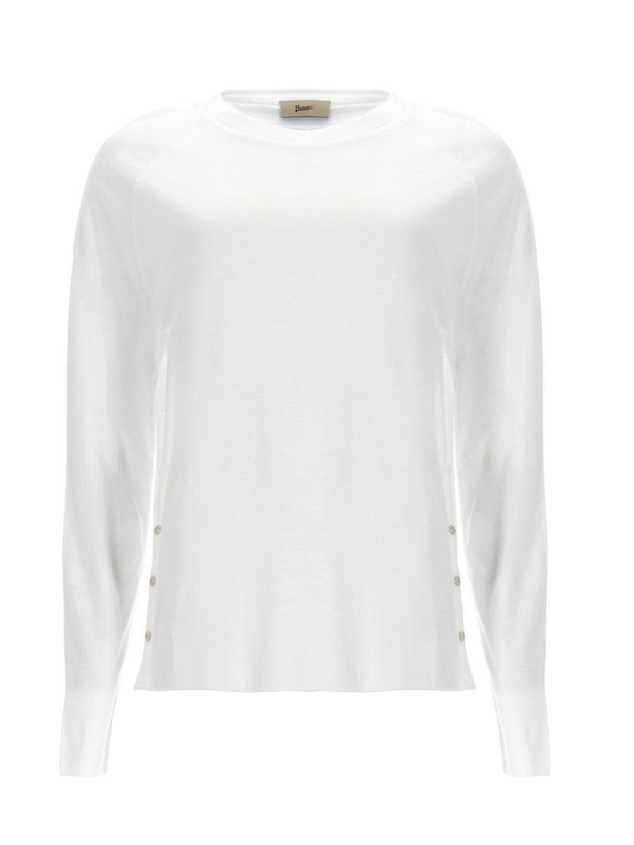 Herno Herno - MAGLIA CON BOTTONI LATERALI