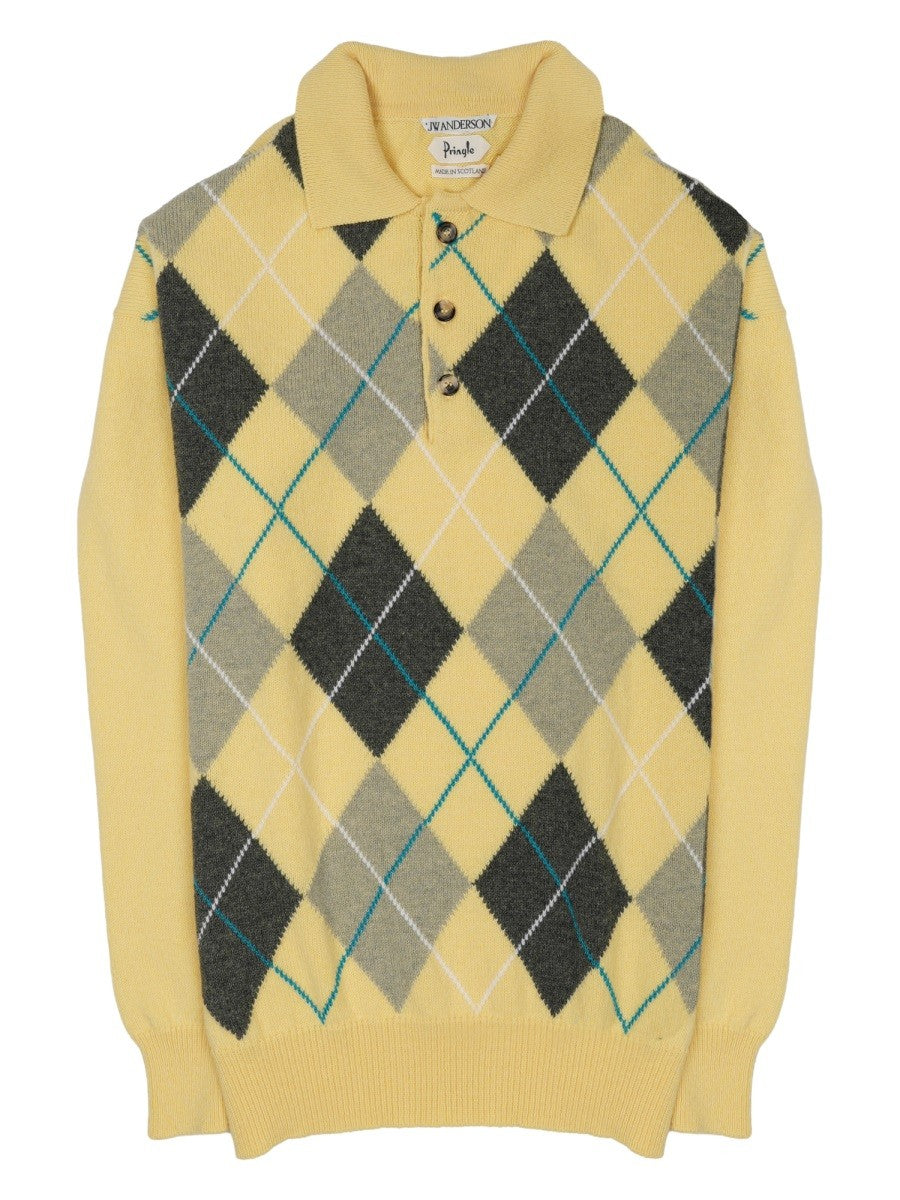 jw anderson - MAGLIA CON COLLETTO POLO