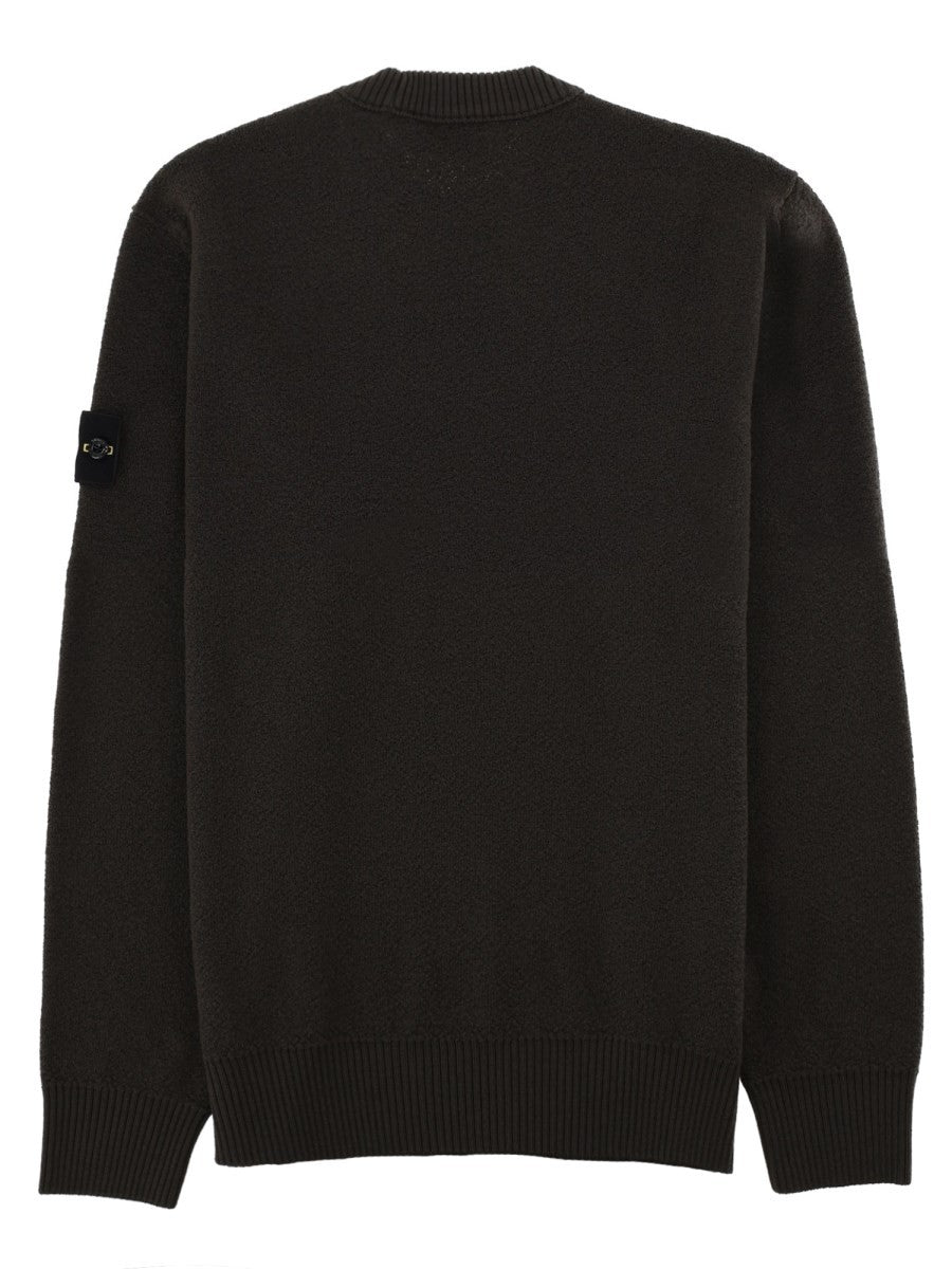 Stone Island - MAGLIA IN LANA A COSTINE