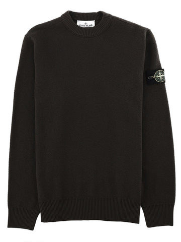 Stone Island - MAGLIA IN LANA A COSTINE Grey