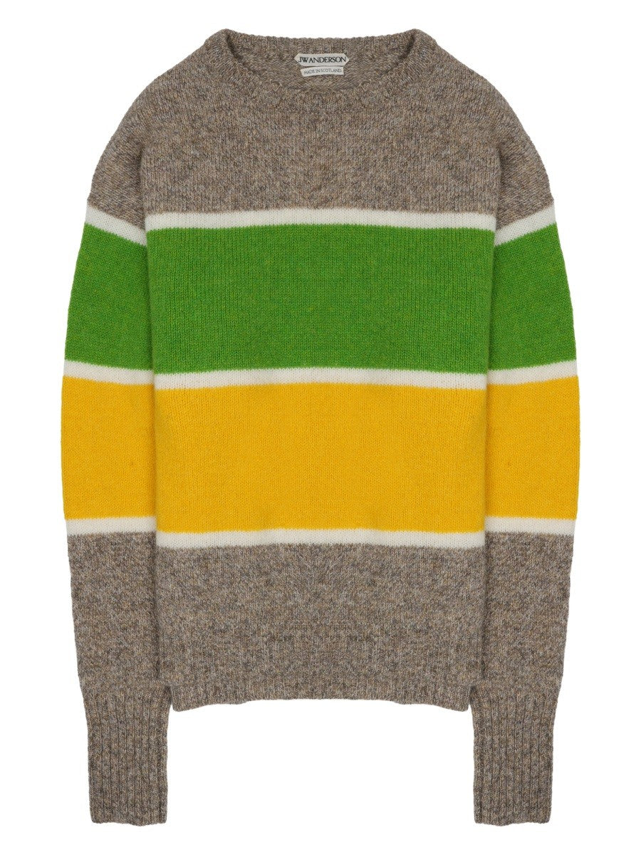 jw anderson - MAGLIA IN LANA A RIGHE