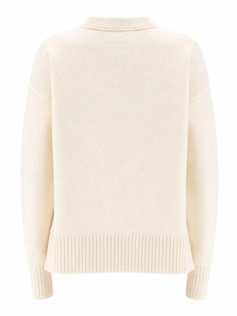 AMI PARIS - MAGLIA IN LANA CON LOGO Unisex