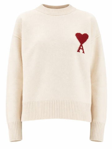 AMI PARIS - MAGLIA IN LANA CON LOGO Unisex