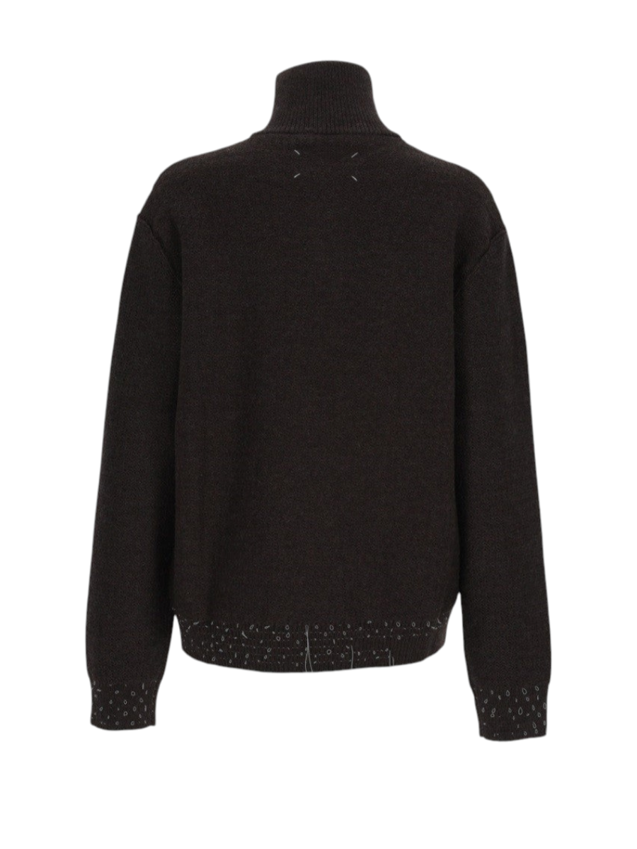Maison Margiela - Quarter-Zip Wool Sweater