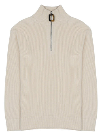 jw anderson - MAGLIA IN LANA E COTONE CON ZIP