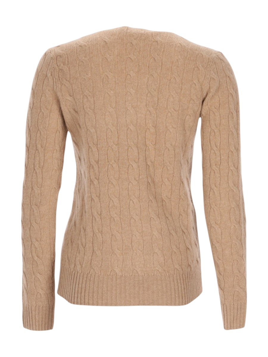 Polo Ralph Lauren - Julianna Cashmere and Wool Cable-Knit Sweater Brown