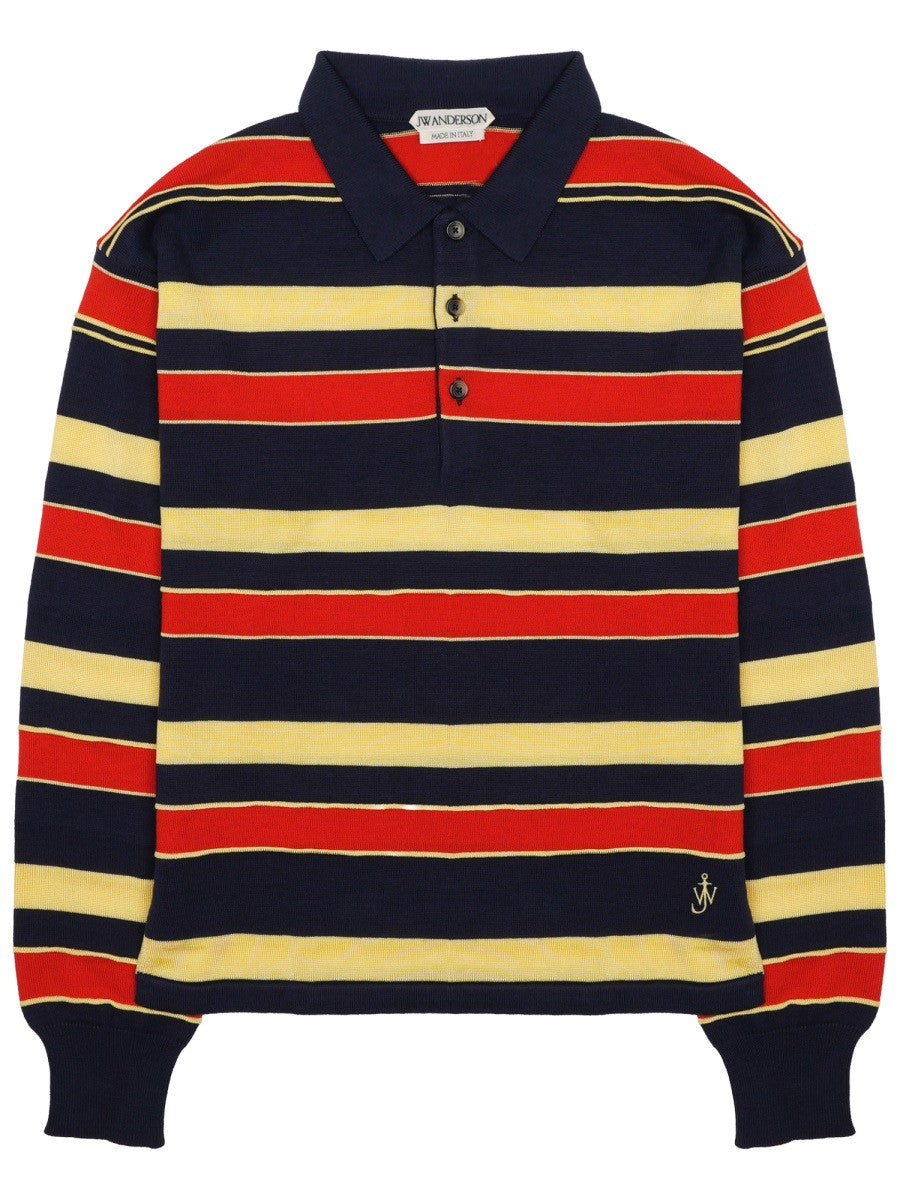 jw anderson - MAGLIA POLO CON LOGO
