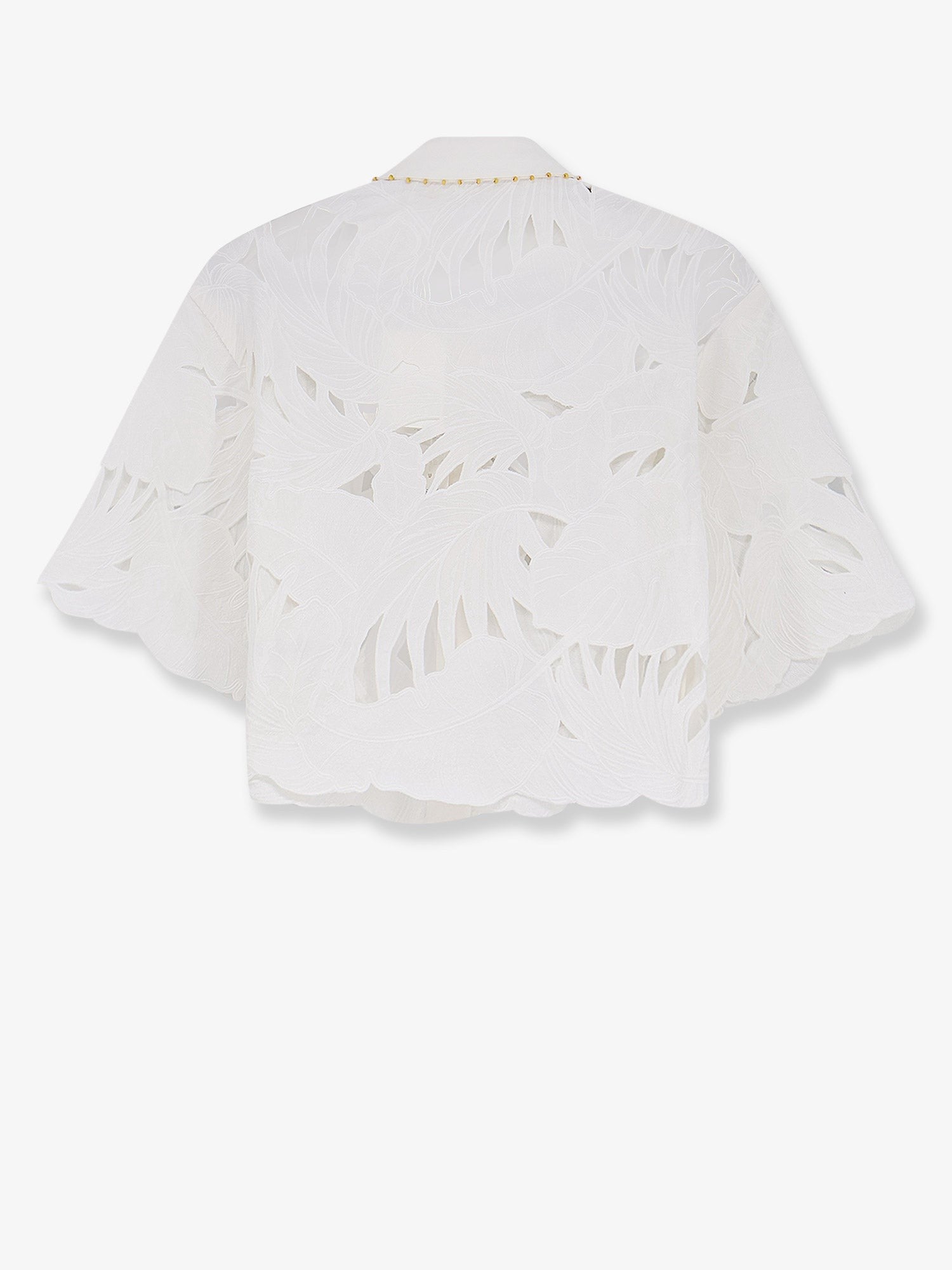 ZIMMERMANN ZIMMERMANN - Mahon cotton shirt with all-over embroidery