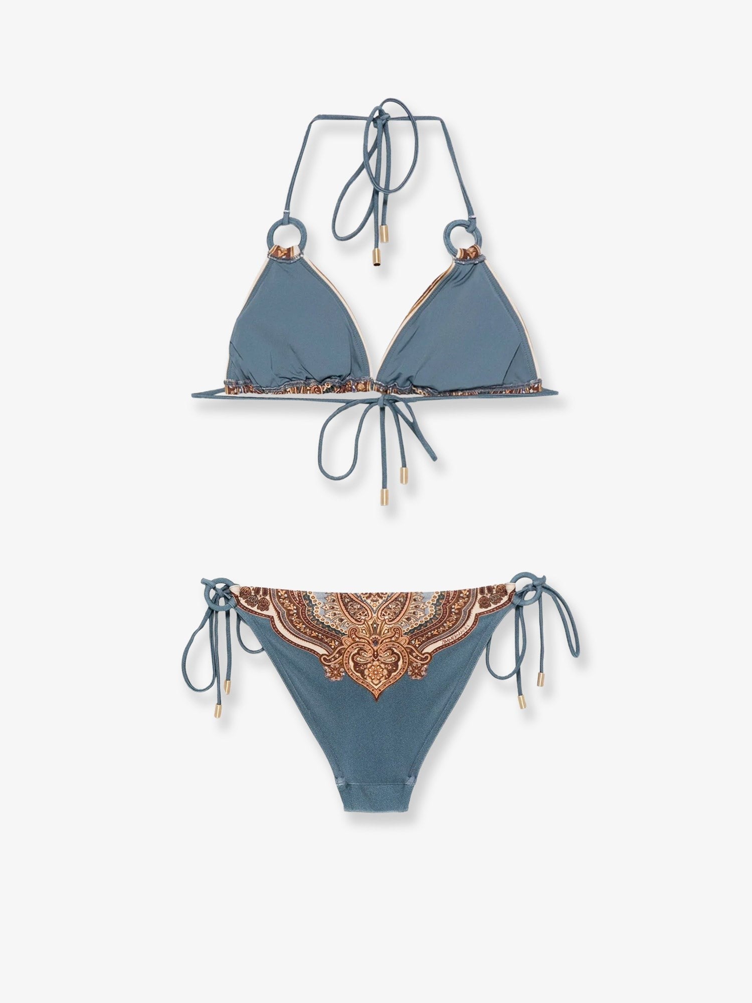 ZIMMERMANN ZIMMERMANN - Mahon nylon bikini with paisley print