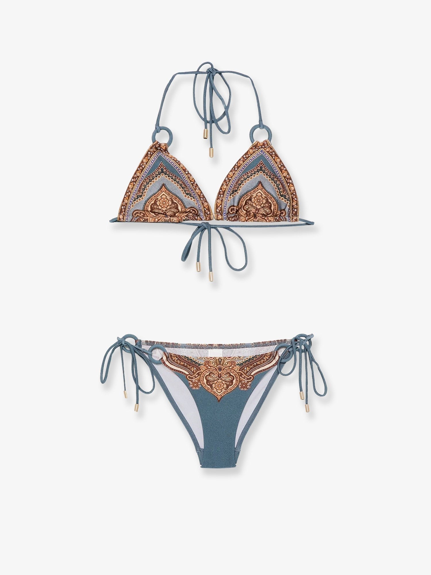 ZIMMERMANN ZIMMERMANN - Mahon nylon bikini with paisley print