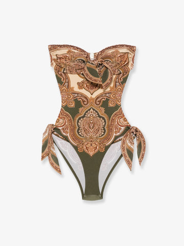 ZIMMERMANN ZIMMERMANN - Mahon nylon one-piece swimsuit with paisley print
