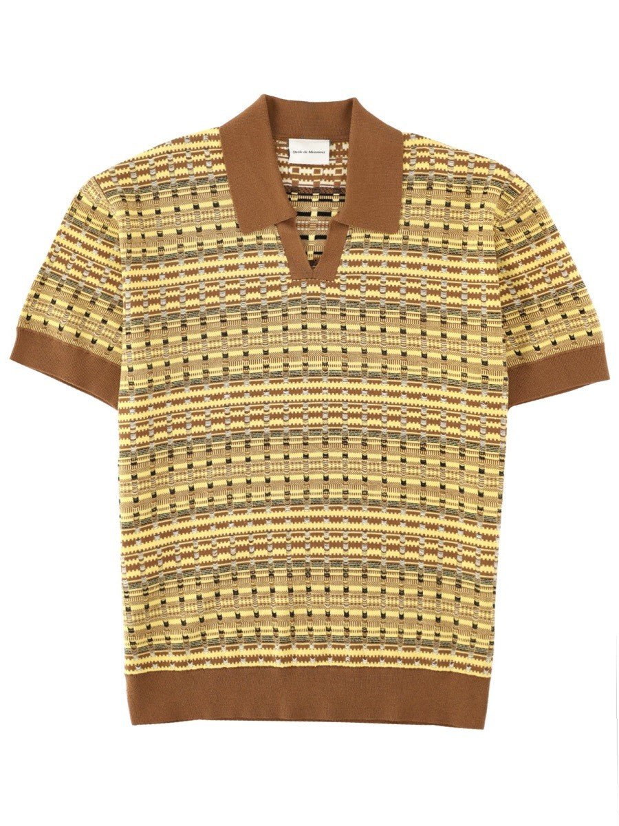 Drole De Monsieur Drole De Monsieur - "MAILLE COOGIE" POLO SHIRT