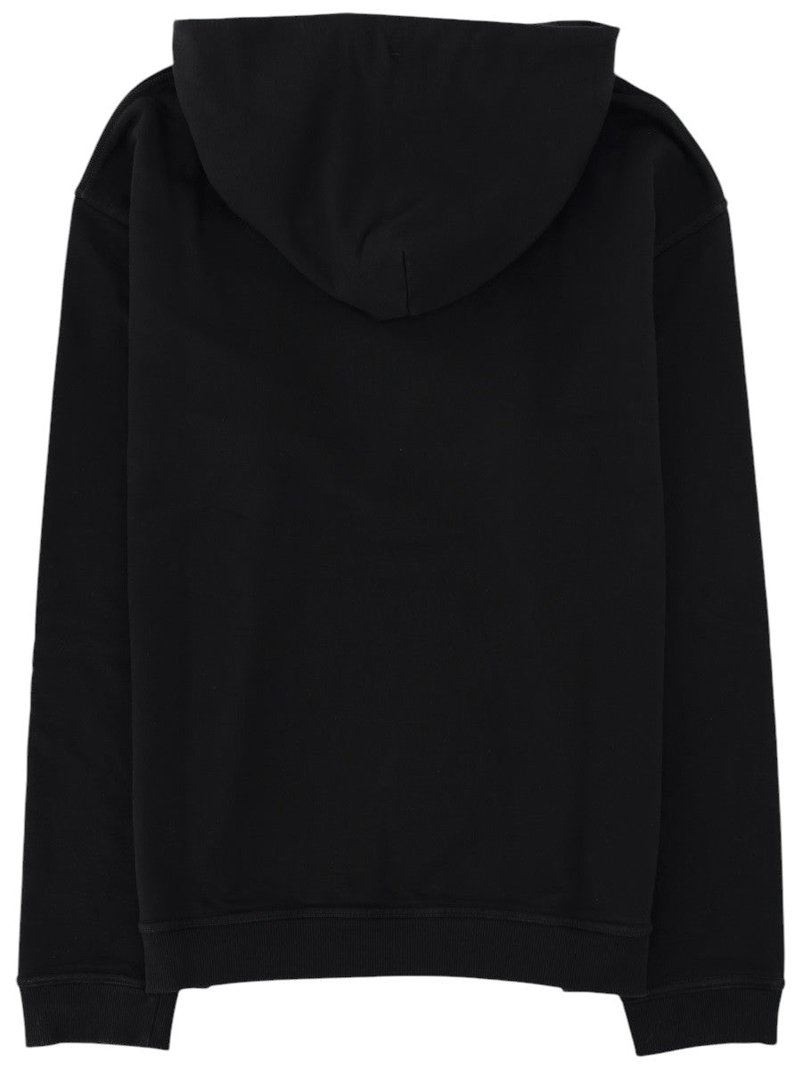 Maison Margiela - FELPA CON LOGO maison-margiela-black-hooded-sweatshirt-front-jpg