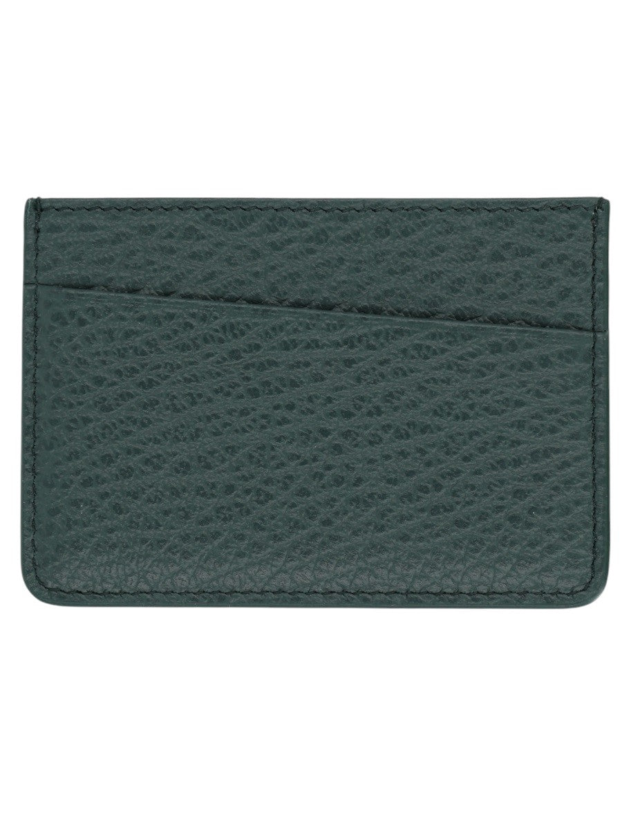 Maison Margiela - Slim Leather Card Holder - Dark Green maison-margiela-slim-leather-card-holder-dark-green-back-jpg