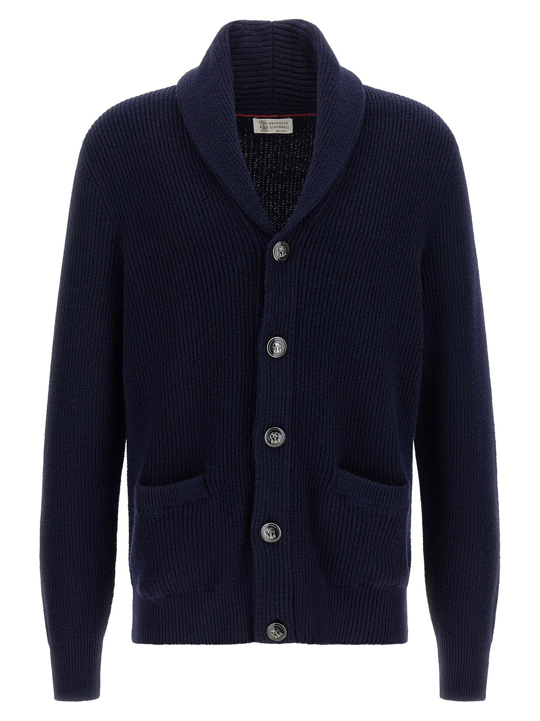 Brunello Cucinelli - Malfilé cotton cardigan Blue