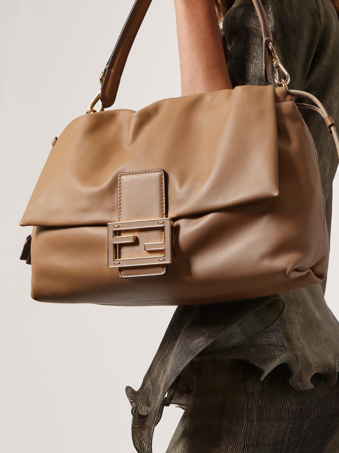 Mamma Baguette Large leather shoulder bag