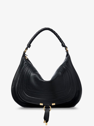 CHLOE' - Marcie Medium leather shoulder bag Black UNI