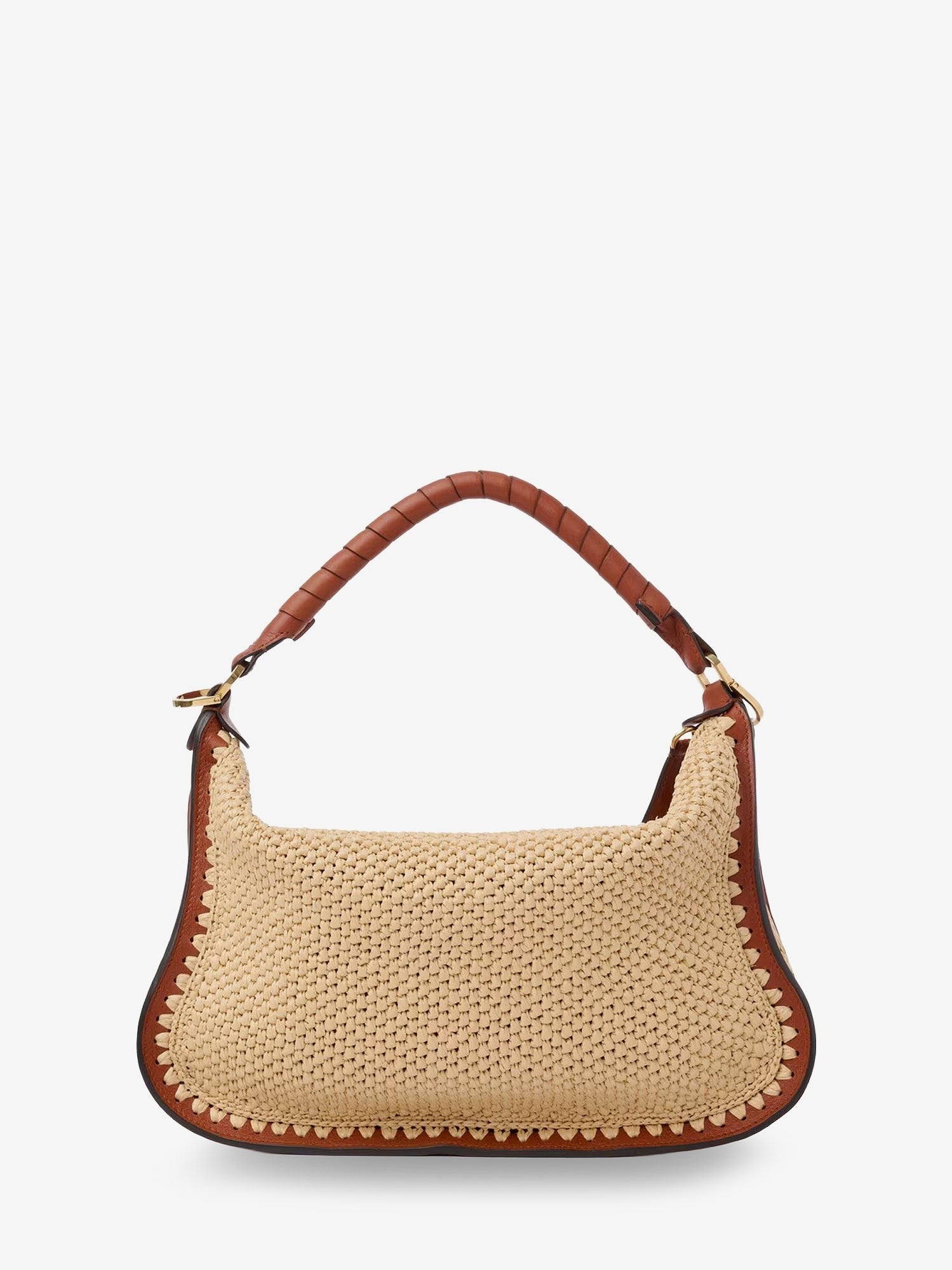 CHLOE' - Marcie raffia shoulder bag