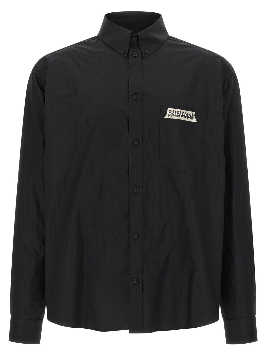 Balenciaga - 'Masking Tape' shirt Black 50 IT