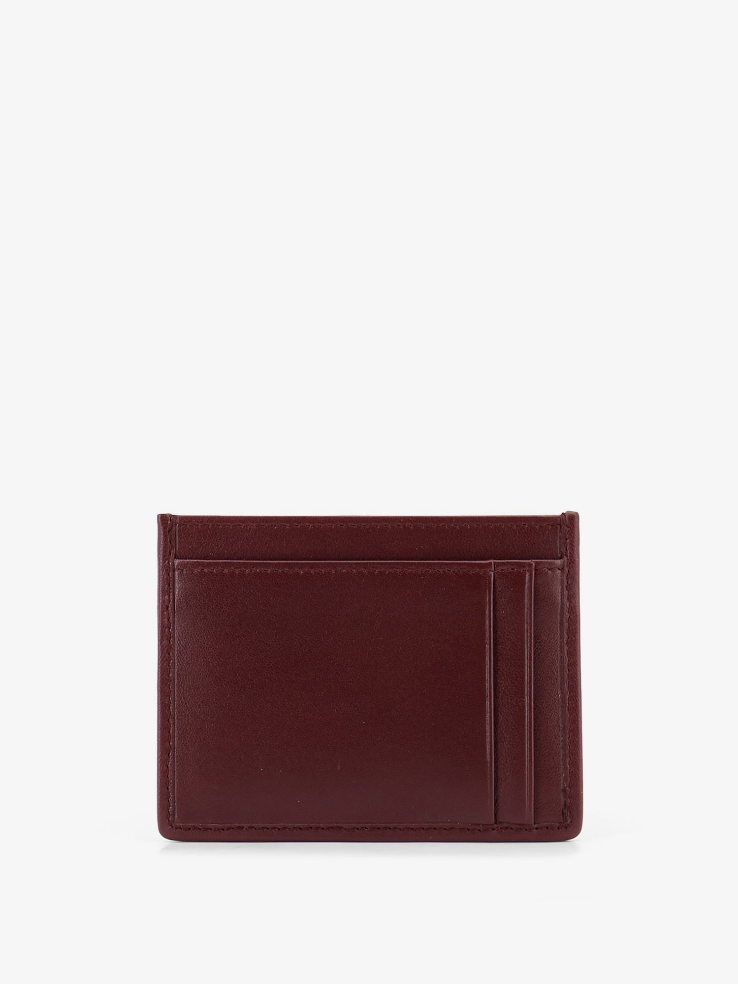 Miu Miu Miu Miu - Matelassé leather card holder with metal lettering logo