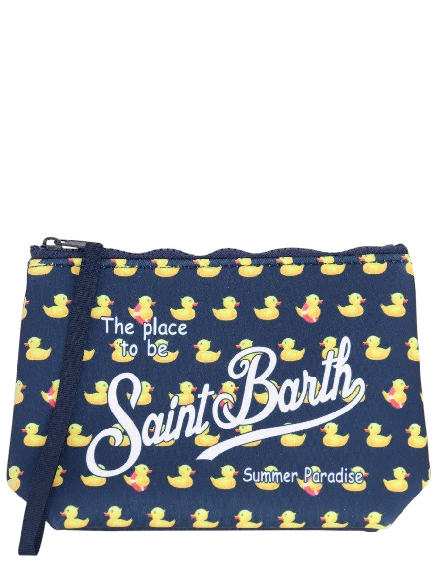 MC2 SAINT BARTH - POCHETTE "ALINE" Unisex mc2-saint-barth-aline-rubber-duck-print-pouch-front-jpg