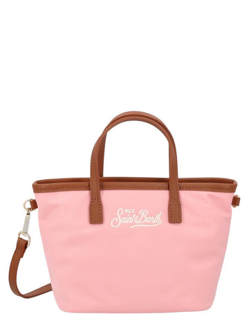 MC2 SAINT BARTH - BORSA CITY IN NYLON mc2-saint-barth-city-nylon-bag-pink-front-jpg