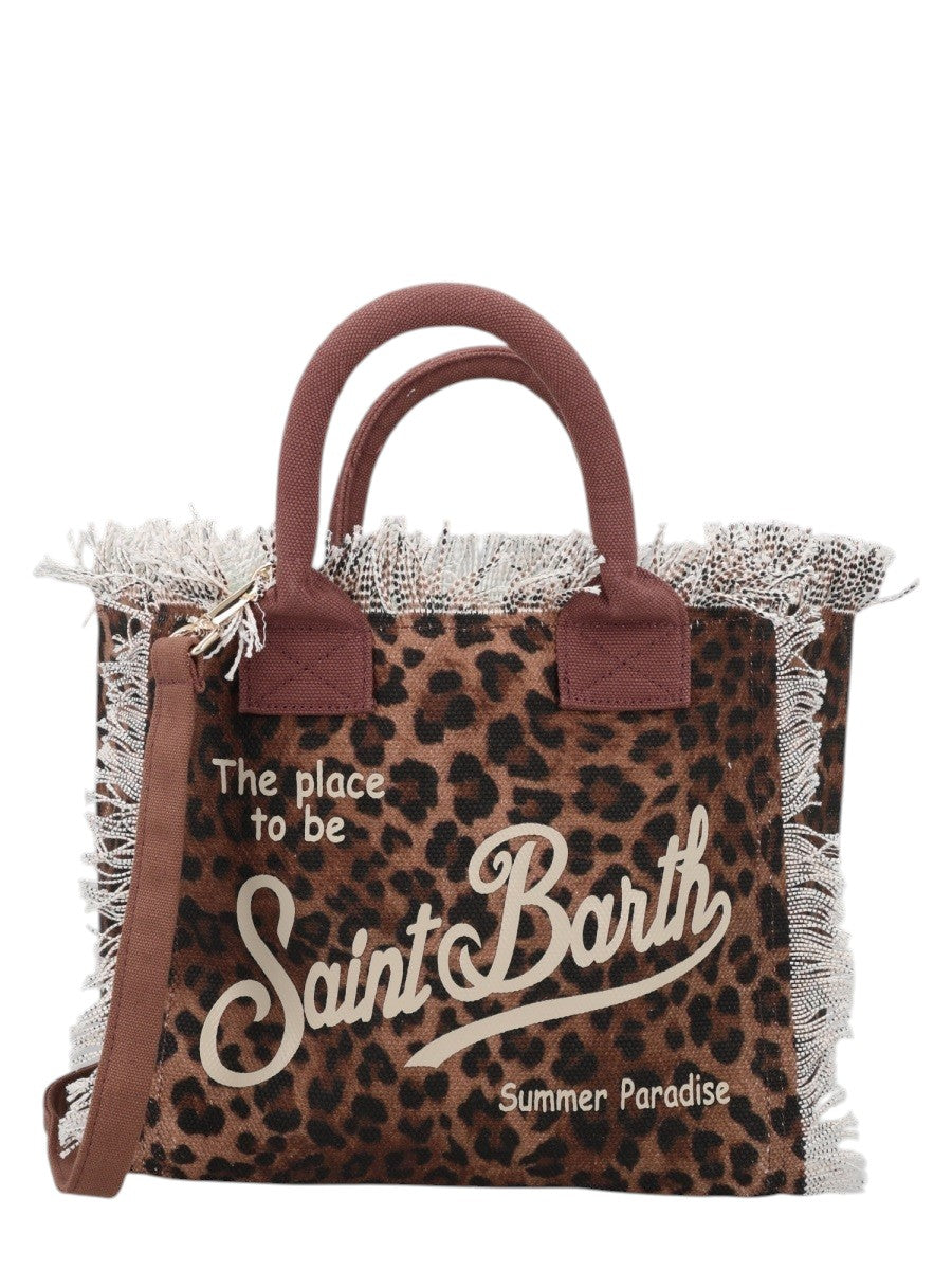 MC2 SAINT BARTH - BORSA COLETTE IN CANVAS mc2-saint-barth-colette-leopard-print-bag-front-jpg