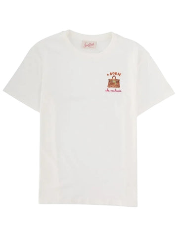 MC2 SAINT BARTH - Emilie White Borse e Occhiali T-Shirt mc2-saint-barth-emilie-white-borse-occhiali-t-shirt-front-webp