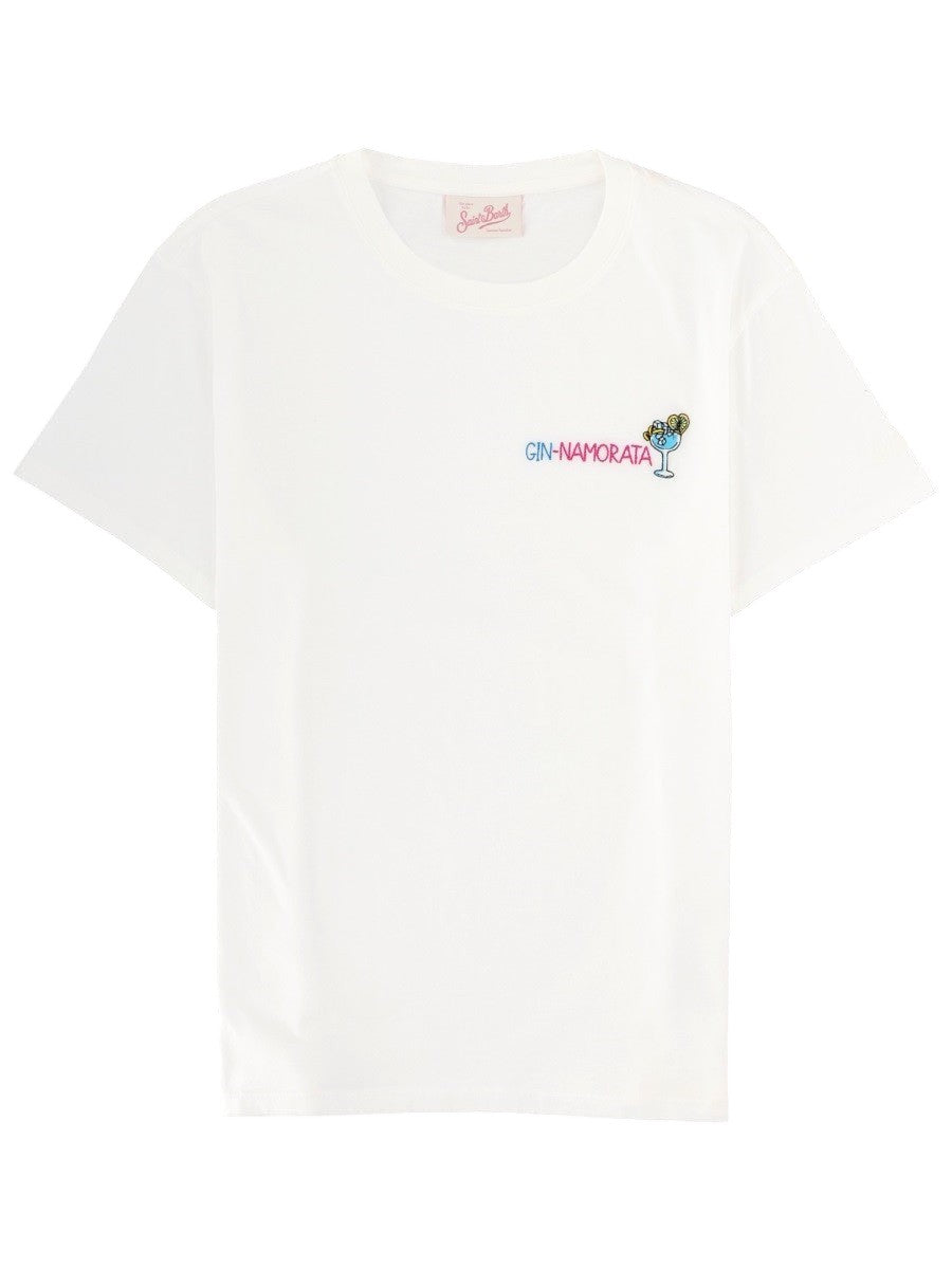 MC2 SAINT BARTH - Emilie White Gin-Namorata T-Shirt mc2-saint-barth-emilie-white-gin-namorata-t-shirt-front-webp