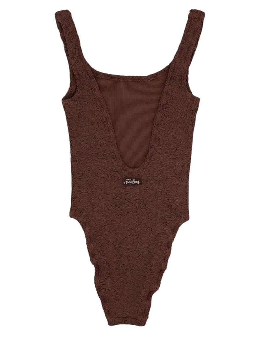 MC2 SAINT BARTH - Lora Crinkle One-Piece Swimsuit - Brown mc2-saint-barth-lora-crinkle-one-piece-swimsuit-brown-back-view-jpg