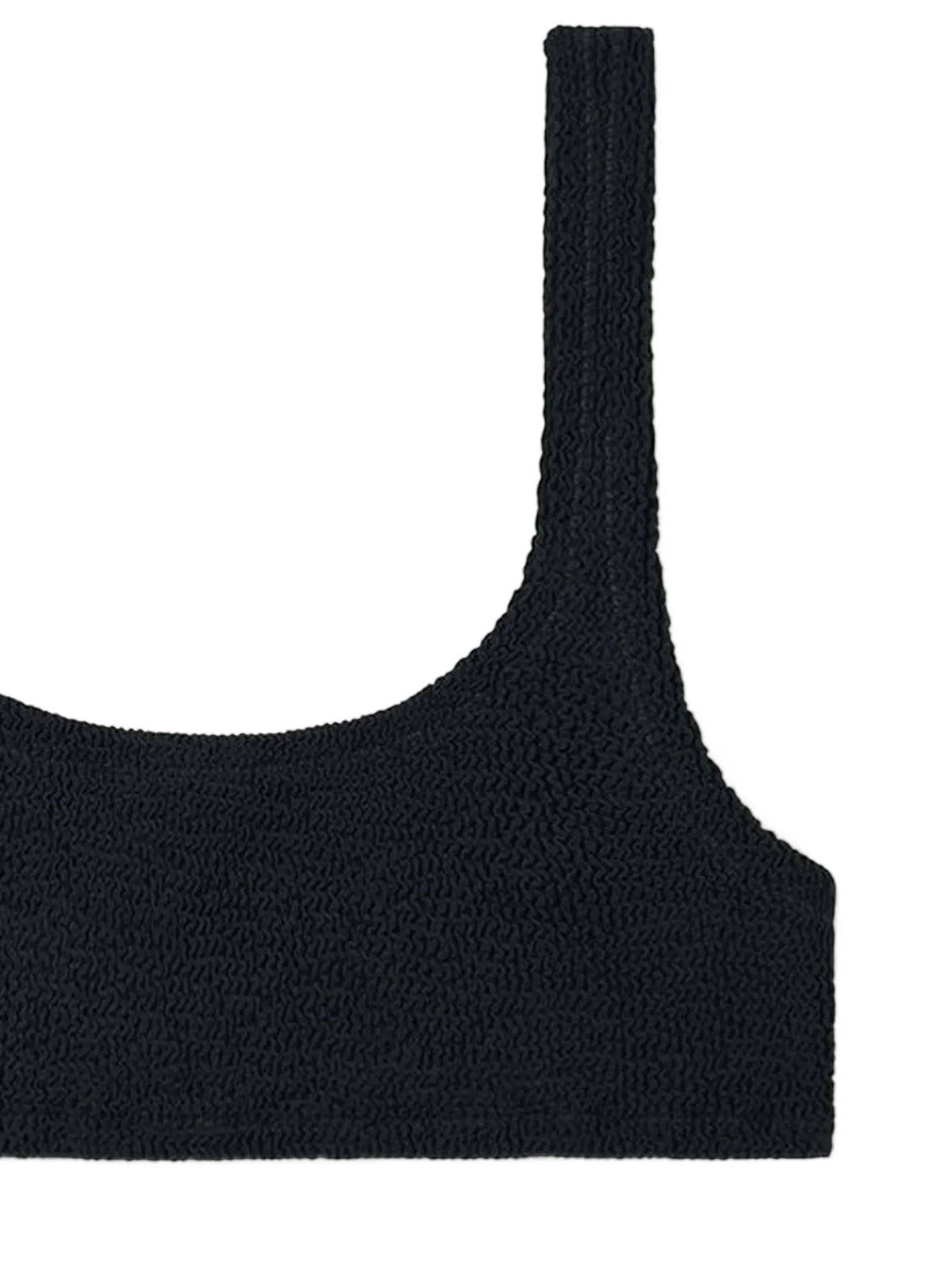 MC2 SAINT BARTH - Naima Crinkle Bikini Top - Black mc2-saint-barth-naima-crinkle-bikini-top-black-fabric-detail-view-jpg