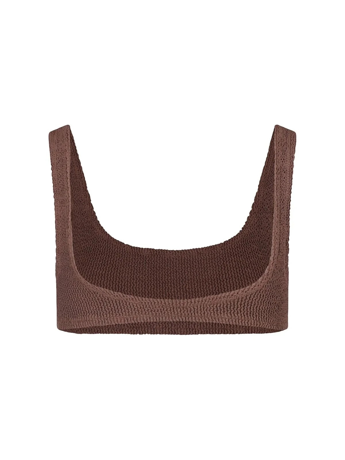 MC2 SAINT BARTH - Naima Crinkle Bikini Top - Brown mc2-saint-barth-naima-crinkle-bikini-top-brown-back-view-jpg